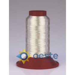 Linha Metalizada Para Máquina de Bordar - 120 - Ricamare VC - 1000 metros - 1un - Polycron Linha Metalizada Para Máquina de Bordar - 120 - Ricamare VC - 1000 metros - 1un - Polycron