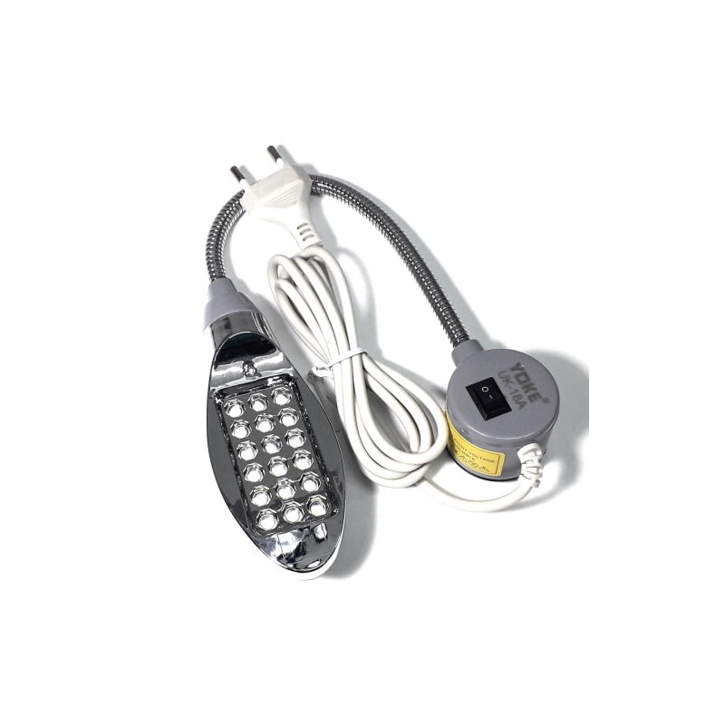 LUMINARIA PARA MÁQUINA DE COSTURA YOKE Y8 220V IMPORTADA Oeste Aviamentos
