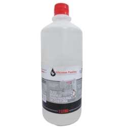 Óleo Branco Lubrificante p/ Máquinas de Costura c/1L Silicone Paulista Óleo Branco Lubrificante p/ Máquinas de Costura c/1L Silicone Paulista