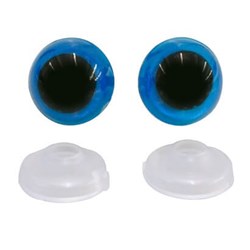 Olhos Para Amigurumi - Com 10 Pares - Azul - Circulo