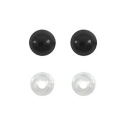 Olhos Para Amigurumi - Com 10 Pares - Preto - Circulo Olhos Para Amigurumi - Com 10 Pares - Preto - Circulo