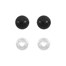 Olhos para Amigurumi Preto com 10 Pares Círculo