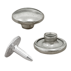 Rebite Eberle 5109/90 Latão Níquel Fosco Com 1000 Unidades Rebite Eberle 5109/90 Latão Níquel Fosco Com 1000 Unidades