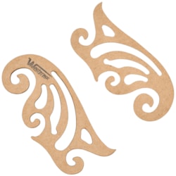 Régua Curva Francesa 16,5cm MDF 1105 Westpress