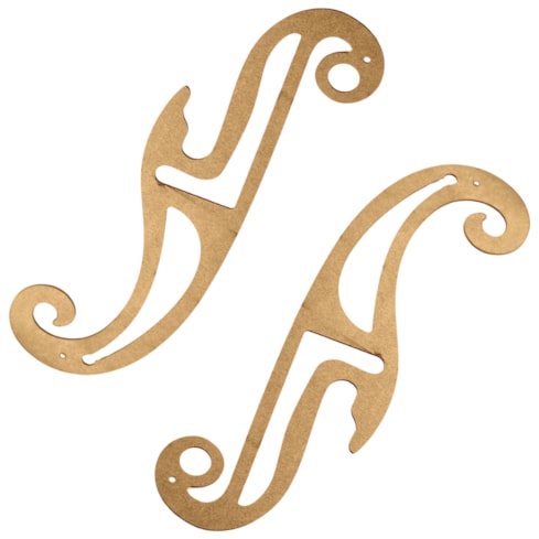 Régua Curva Francesa 42cm X 10cm MDF 0119 Importada