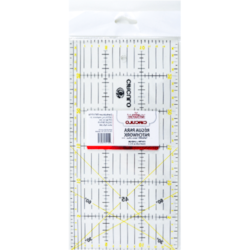 Régua Para Patchwork 30cm x 15cm 100% Acrílico 1un Círculo Régua Para Patchwork 30cm x 15cm 100% Acrílico 1un Círculo