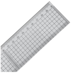 Régua Transparente Flexível 30CM Kasmaq