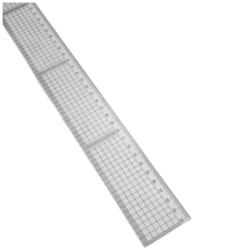 Régua Transparente Flexível 60cm Kasmaq