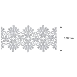 Renda Guipir 100mm Com 13,7 Metros CHL055 NYBC Renda Guipir 100mm Com 13,7 Metros CHL055 NYBC