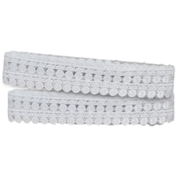 Renda Guipir 20mm Com 13,7 Metros CHL005 Branca NYBC
