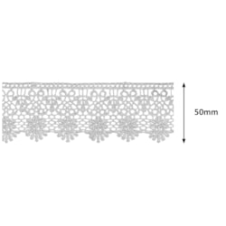 Renda Guipir 50mm Com 13,7 Metros CHL435 NYBC Renda Guipir 50mm Com 13,7 Metros CHL435 NYBC