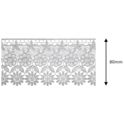 Renda Guipir 81mm Com 13,7 Metros RL53 Mantovani Renda Guipir 81mm Com 13,7 Metros RL53 Mantovani