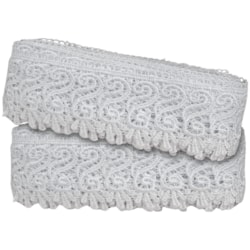 Renda Guipir 85mm Com 13,7 Metros CHL430 Branca NYBC