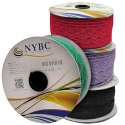 Renda Poliamida R002 20mm com 50 metros NYBC Renda Poliamida R002 20mm com 50 metros NYBC