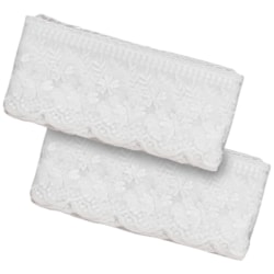 Renda Tule Bordado 100mm Com 13,7 Metros YL312 Mantovani