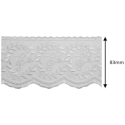 Renda Tule Bordado 83mm Com 13,7 Metros YL310 Mantovani