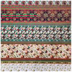 Tecido Barrado Natalino 50cm x 150cm Cor 10 Caldeira