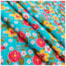Tecido Chita de Festa Junina 50cm x 150cm Floral Cor 01 Fundo Verde Caldeira