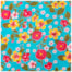 Tecido Chita de Festa Junina 50cm x 150cm Floral Cor 01 Fundo Verde Caldeira