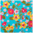 Tecido Chita de Festa Junina 50cm x 150cm Floral Cor 01 Fundo Verde Caldeira