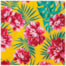 Tecido Chita de Festa Junina 50cm x 150cm Floral Cor 10 Fundo Amarelo Caldeira