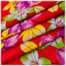 Tecido Chita de Festa Junina 50cm x 150cm Floral Cor 16 Fundo Vermelho Caldeira