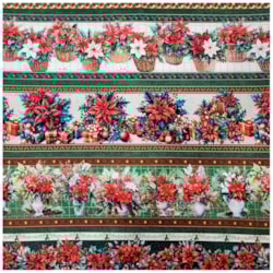 Tecido Natalino Barrado 50cm x 150cm Cor 05 Caldeira