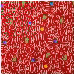 Tecido Natalino Feliz Natal 50cm x 150cm Cor 2893 Círculo
