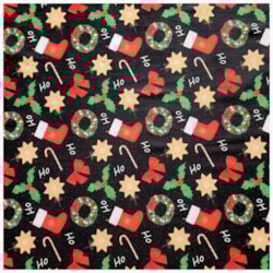 Tecido Natalino Fundo Escuro 50cm x 150cm Cor 2894 Círculo
