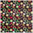 Tecido Natalino Fundo Escuro 50cm x 150cm Cor 2894 Círculo