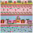 Tecido Natalino Hello Kitty Doces e Presentes 50cm x 150cm Cor 2855 Círculo