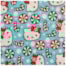 Tecido Natalino Hello Kitty Fundo Azul 50cm x 150cm Cor 2857 Círculo