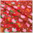 Tecido Natalino Hello Kitty Fundo Vermelho 50cm x 150cm Cor 2856 Círculo