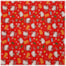 Tecido Natalino Hello Kitty Fundo Vermelho 50cm x 150cm Cor 2856 Círculo