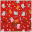 Tecido Natalino Hello Kitty Fundo Vermelho 50cm x 150cm Cor 2856 Círculo