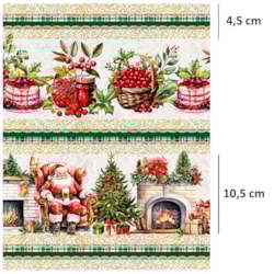 Tecido Natalino Tricoline Barrado 50cm x 150cm Ref.2756 Círculo Tecido Natalino Tricoline Barrado 50cm x 150cm Ref.2756 Círculo