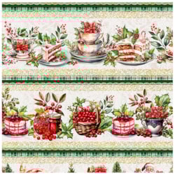 Tecido Natalino Tricoline Barrado 50cm x 150cm Ref.2756 Círculo Tecido Natalino Tricoline Barrado 50cm x 150cm Ref.2756 Círculo