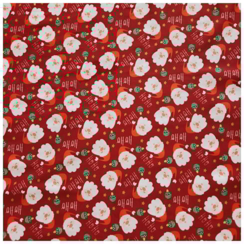 Tecido Natalino Tricoline Papai Noel 50cm x 150cm Cor 2898 Círculo