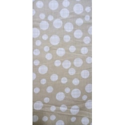 TECIDO TRICOLINE 100%ALG BEGE C/BOLINHAS 100CM X 150CM TECIDO TRICOLINE 100%ALG BEGE C/BOLINHAS 100CM X 150CM