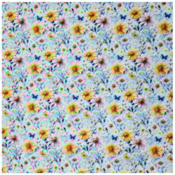 Tecido Tricoline 3D 50cm x 150cm Campo de Flores Cor 06 Caldeira