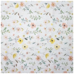 Tecido Tricoline 3D 50cm x 150cm Floral Delicado Cor 09 Caldeira