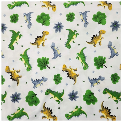 Tecido Tricoline 50cm x 150cm Dinos Caldeira