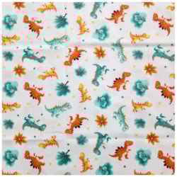 Tecido Tricoline 50cm x 150cm Dinossauros Cor 01 Caldeira