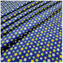 Tecido Tricoline 50cm x 150cm Estrelas Copa Cor 3031 Círculo