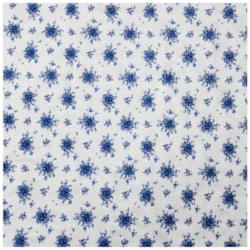 Tecido Tricoline 50cm X 150cm Flores Azuis Ref 7251 Cor 08 Caldeira
