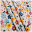 Tecido Tricoline 50cm x 150cm Flores Coloridas Ref 11126 Cor 01 Caldeira