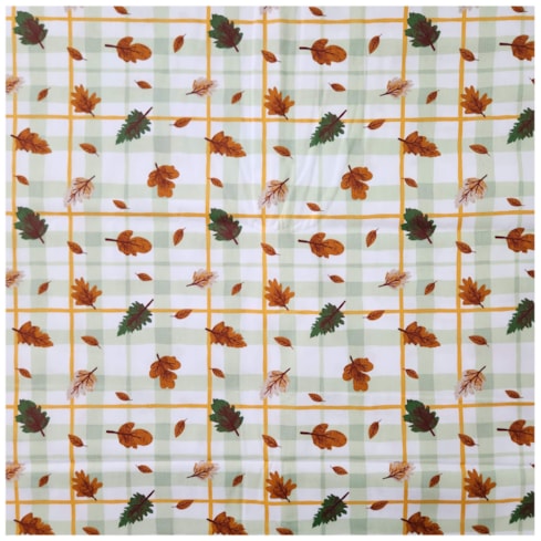 Tecido Tricoline 50cm x 150cm Folhas Cor 03 Caldeira