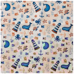 Tecido Tricoline 50cm x 150cm Fundo do Mar Cor 01 Caldeira Tecido Tricoline 50cm x 150cm Fundo do Mar Cor 01 Caldeira