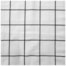 Tecido Tricoline 50cm x 150cm Grid Branco Com Preto Ref 7324 Cor 02 Caldeira