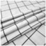Tecido Tricoline 50cm x 150cm Grid Branco Com Preto Ref 7324 Cor 02 Caldeira